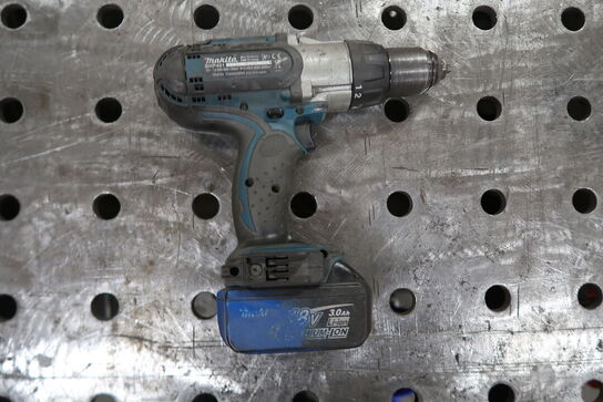 Akku slag bore-/skruemaskine, Makita BHP451