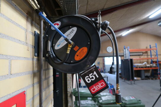 Flowconcept 3/8" 10 m automatisk slangeopruller m/ polymerslange