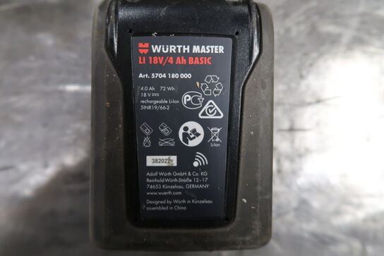 Akku vinkelsliber, Würth AWS 18-125 P COMPACT