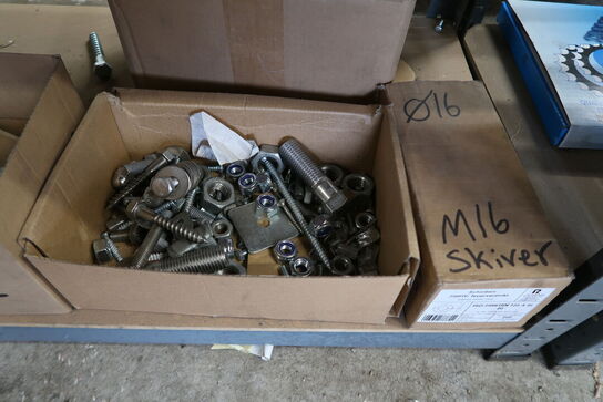 2 stk. Stålreoler med indhold 