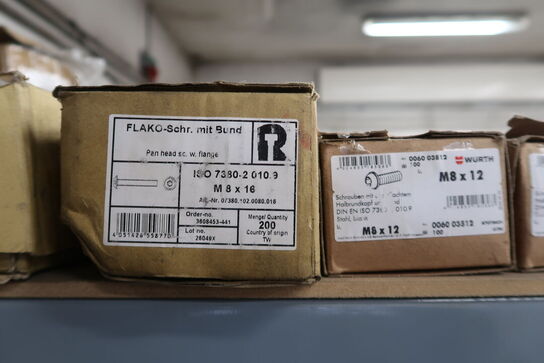 2 stk. Stålreoler med indhold 