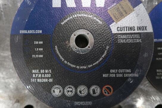 26 stk. RW metal skæreskiver 230mm, 1,9mm.