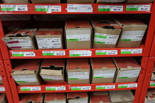 Kæmpe parti Würth bolte, møtrikker m.m. 