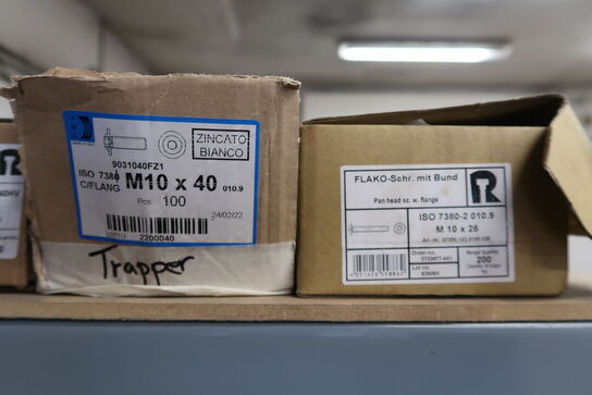 2 stk. Stålreoler med indhold 