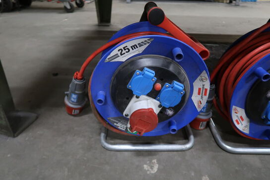 3 stk. Kabeltromle 400V 25m Brennenstuhl