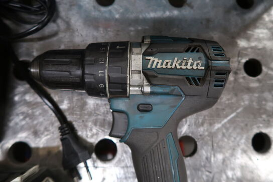 Akku slag bore-/skruemaskine, Makita BHP484