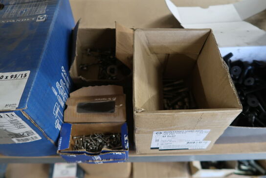 2 stk. Stålreoler med indhold 