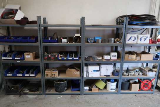 4 stk. Stålreoler med indhold