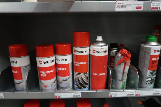 Parti Würth spray, masker m.m. 