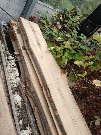 6 stk. Bøgetræsplanker str. 300 x 45 x 4,5