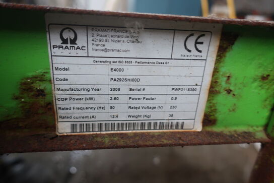 Generator PRAMAC E4000