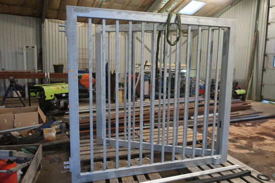 2 stk. hegnsfab i galv.