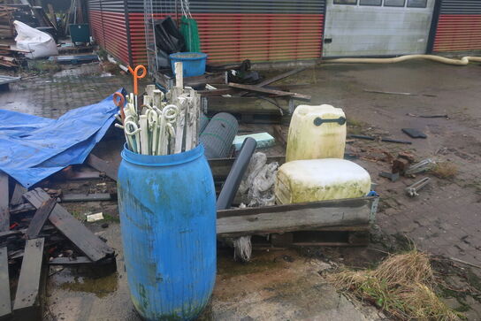 Div. hydraulik, hegn m.v. (se billeder)