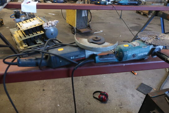 2 stk. vinkelslibere BOSCH & MAKITA