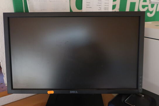 Skærm DELL og LOGITECH tastatur