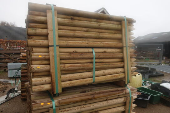 Træbarrel m. hegnspæle