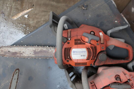 Div. ældre kædesave m.v. (se billeder)