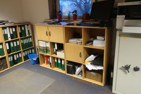 4 stk. kontorskabe/reoler