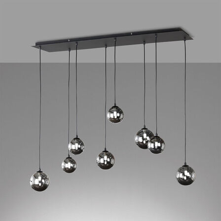 Fischer og honsel bala pendellampe sandsort med røget glas(ubrugt)