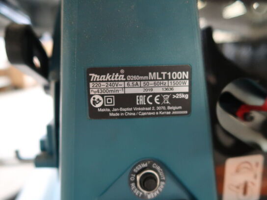 Bordrundsav MAKITA Ø260mm MLT100N