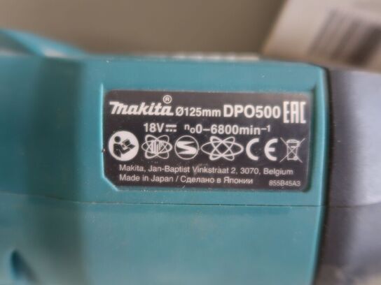 Polermaskine 125mm MAKITA DPO500 med 1 batteri