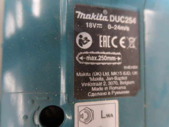 Kædesav MAKITA DUC254 med 1 batteri