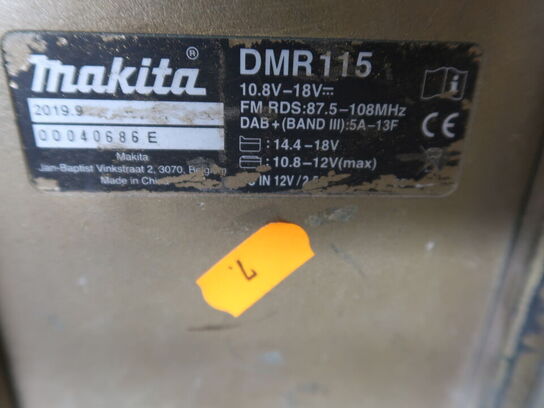 Radio MAKITA DMR115 med 1 batteri