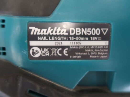 Stiftepistol MAKITA DBN500 med 1 batteri
