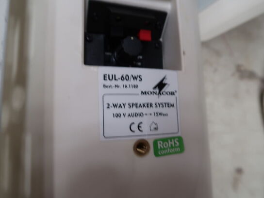 Højtaler inkl. Anlæg, stand og funktion ukendt