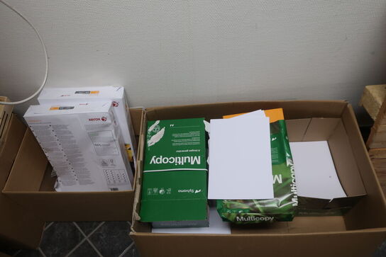 Multifunktionsprinter HP PageWide MFP 377dw inkl. reol m. indhold