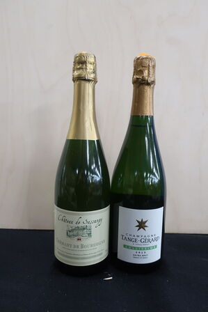 Champagne TANGE-GERARD Sollissime 2015 samt cremant CHATEUA DE SASSANGY