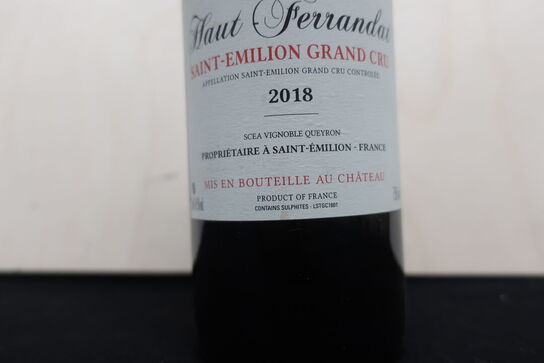 3 fl. Rødvin HAUT-FERRANDAT Saint-Emilloin Grand Cru 2018
