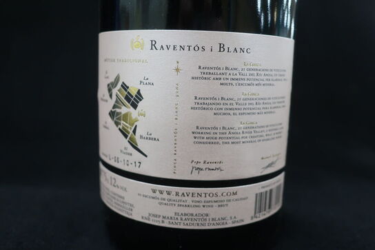 3 fl. Mousserende vin RAVENTOS i BLANC 2015