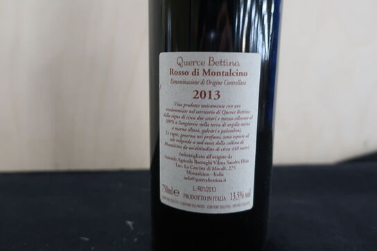 2 fl. Rødvin QUERCE BETTINA Rosso di Montalcino 2013