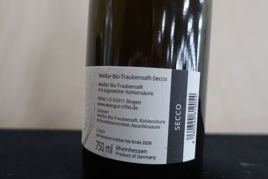 3 fl. Saft RIFFEL Bio-Traibensaft-SECCO 
