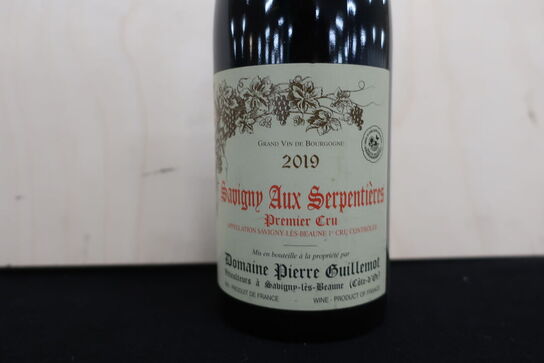 2 fl. Rødvin DOMAINE PIERRE GUILLEMOT Savigny Aux Serpentieres 2019