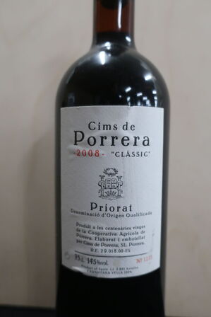 2 fl. Rødvin CIMS DE PORRERA Priorat 2008