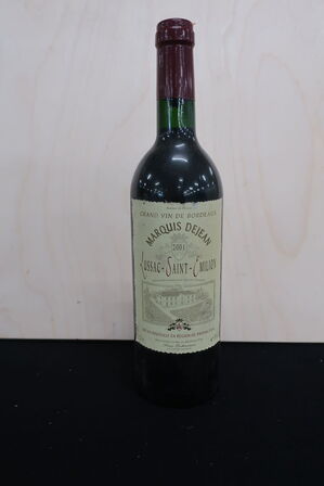 Rødvin MARQUIS DEJEAN Lussac Sant Emilion 2001 