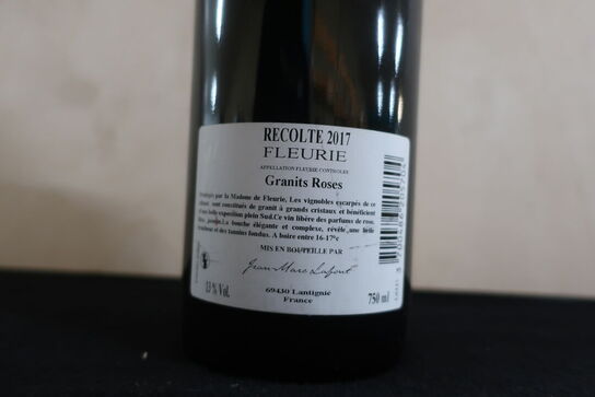 2 fl. Rødvin DOMAINE DE BEL-AIR Fleurie Granits Roses 2017