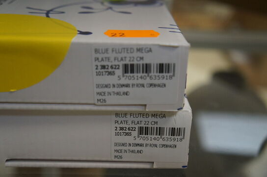 Tallerken ROYAL COPENHAGEN MEGA RIFLET