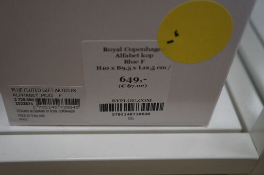Kop  ROYAL COPENHAGEN ALFABET F