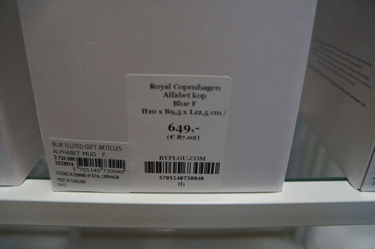 Kop ROYAL COPENHAGEN ALFABET F