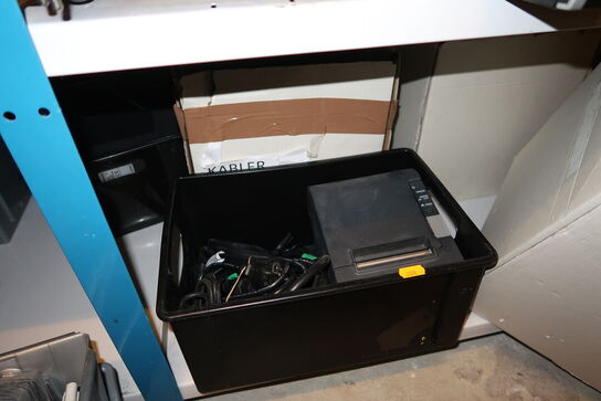 2 stk. kasser med div. Elektronik