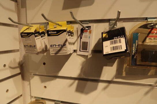 Div. Batterier til kameraer JUPIO m.fl.