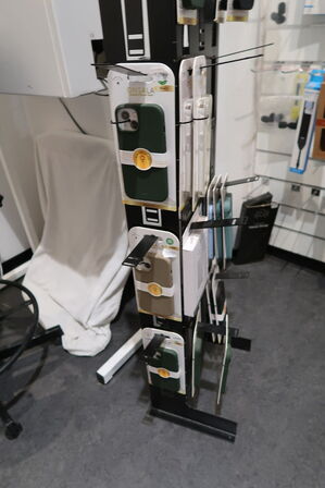 Stativ med mobilcovers ONSALA, samt skærmbeskyttelse