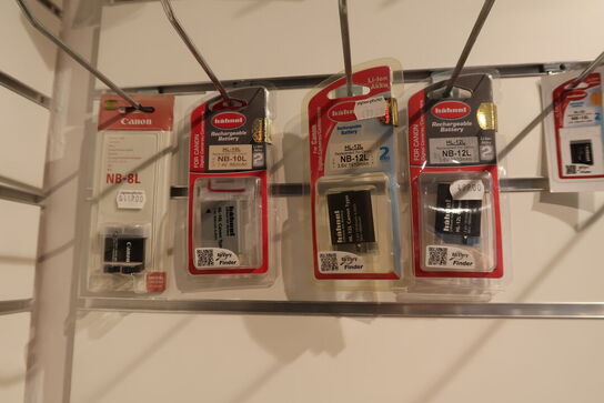 Div. Batterier til kameraer JUPIO m.fl.