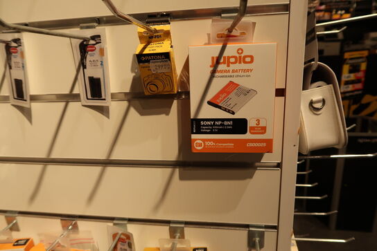 Div. Batterier til kameraer JUPIO m.fl.