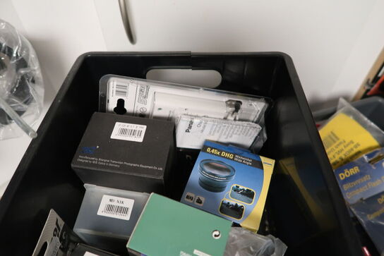 Div. Batterier, ladere og kameraudstyr