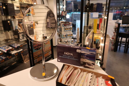 Spejl, UV-filter m.m.