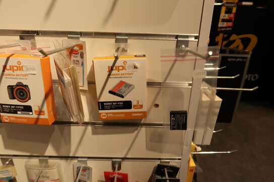 Div. Batterier til kameraer JUPIO m.fl.